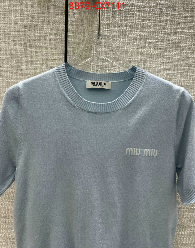 Clothing-MIU MIU at cheap price ID: CX7111 $: 79USD