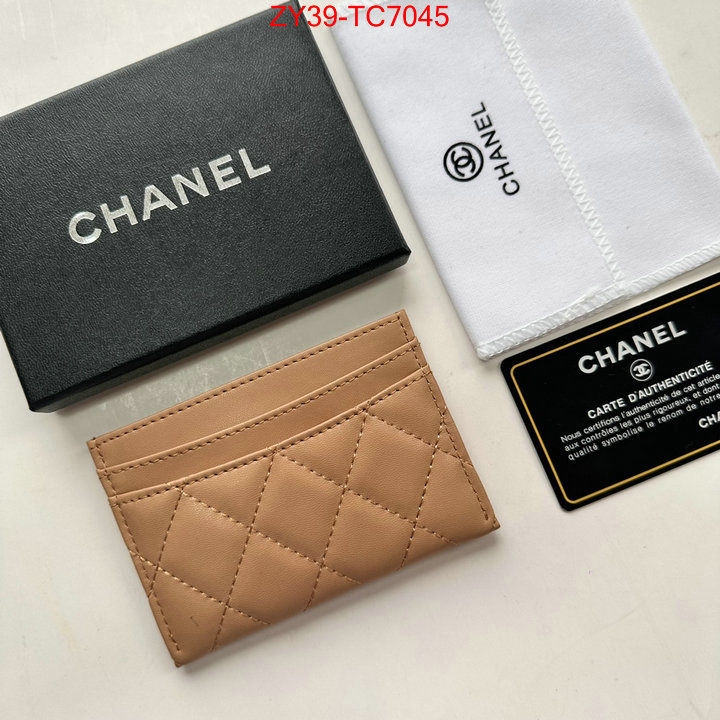 Chanel Bags(4A)-Wallet- top quality replica ID: TC7045 $: 39USD,