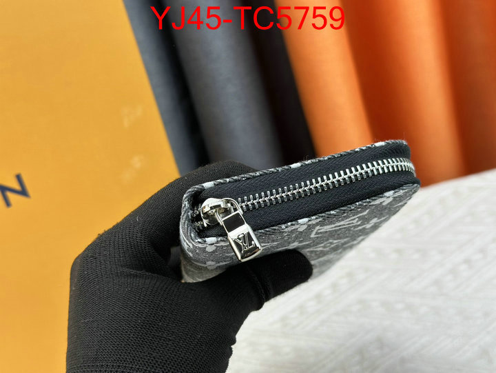 LV Bags(4A)-Wallet high quality aaaaa replica ID: TC5759 $: 45USD,