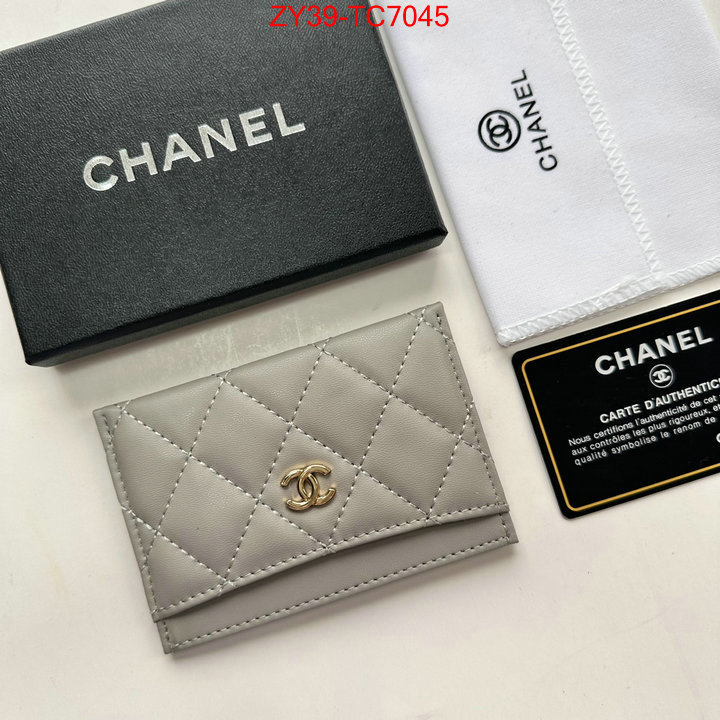 Chanel Bags(4A)-Wallet- top quality replica ID: TC7045 $: 39USD,