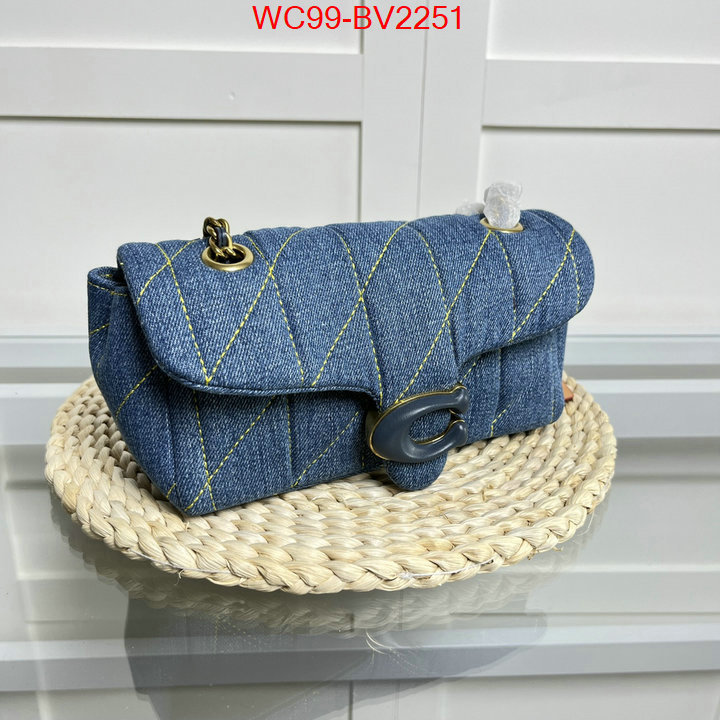 Coach Bags(4A)-Diagonal designer wholesale replica ID: BV2251 $: 99USD,