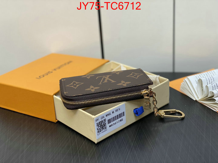 LV Bags(TOP)-Wallet replica aaaaa+ designer ID: TC6712 $: 75USD,