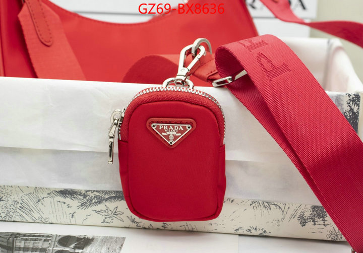 Prada Bags(4A)-Re-Edition 2005 china sale ID: BX8636 $: 69USD,