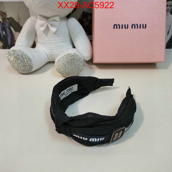 Hair band-MIU MIU luxury shop ID: AC5922 $: 29USD