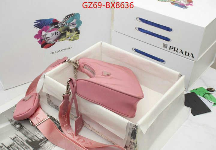 Prada Bags(4A)-Re-Edition 2005 china sale ID: BX8636 $: 69USD,