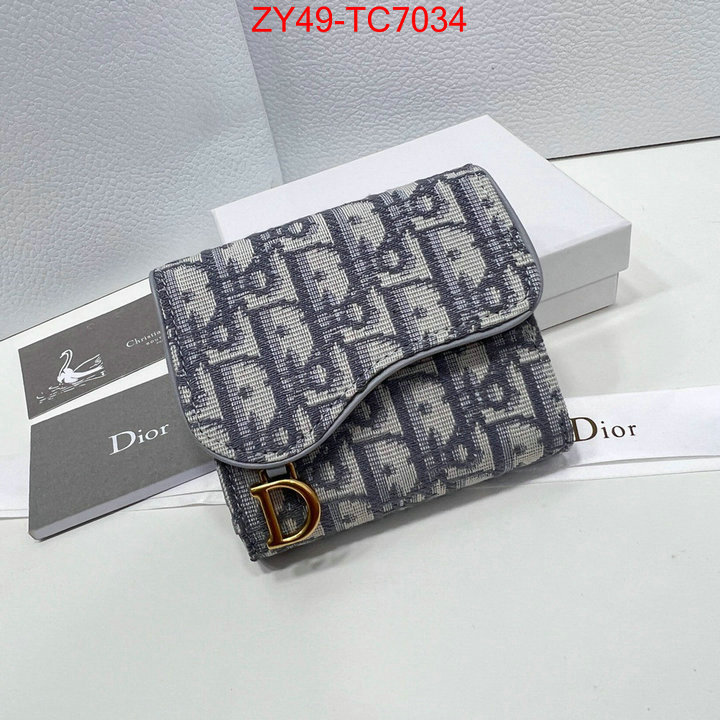 Dior Bags(4A)-Wallet- for sale online ID: TC7034 $: 49USD,