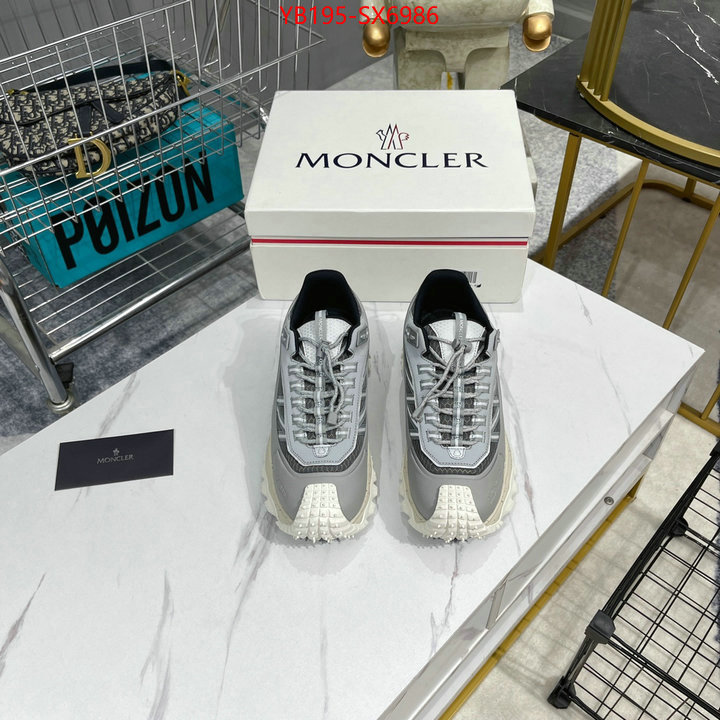 Men Shoes-Moncler buy luxury 2024 ID: SX6986 $: 195USD