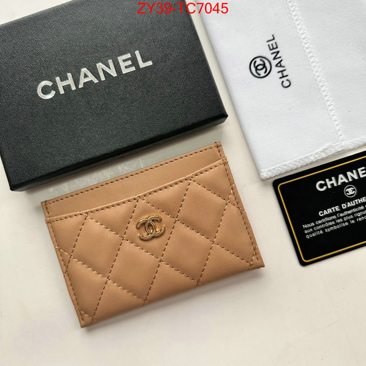 Chanel Bags(4A)-Wallet- top quality replica ID: TC7045 $: 39USD,