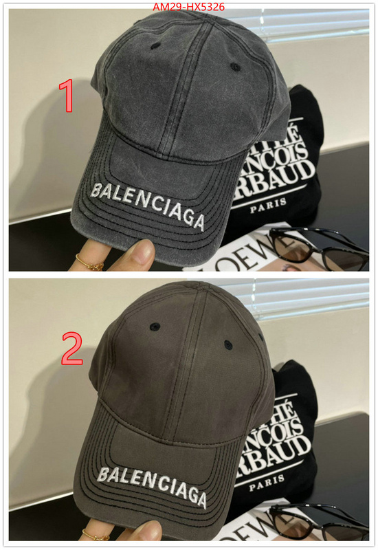 Cap(Hat)-Balenciaga aaaaa ID: HX5326 $: 29USD