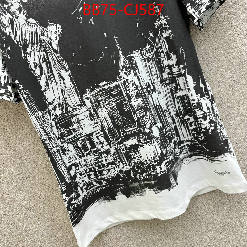 Clothing-Dior brand designer replica ID: CJ587 $: 75USD