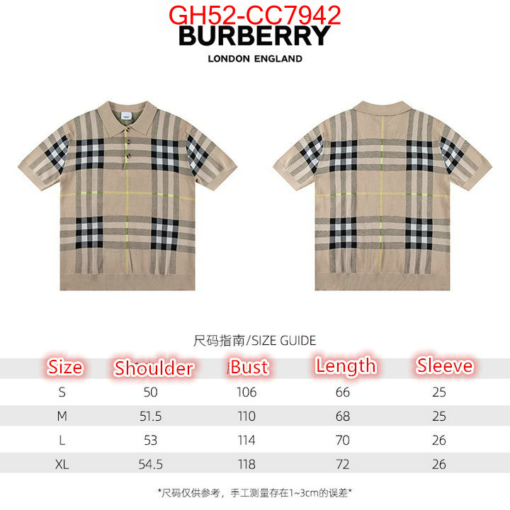 Clothing-Burberry buy the best replica ID: CC7942 $: 52USD