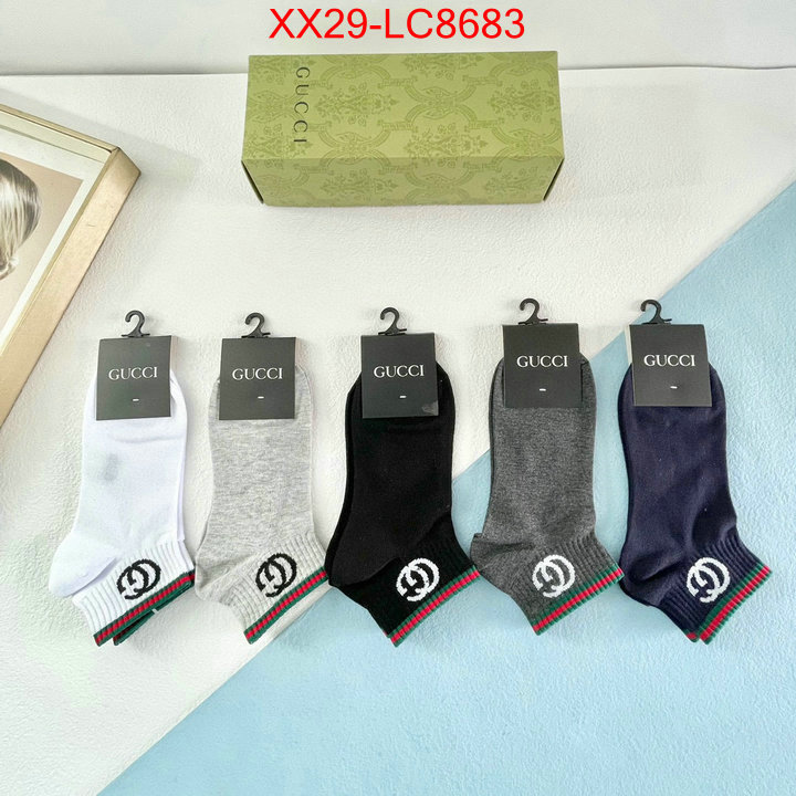 Sock-Gucci where to buy high quality ID: LC8683 $: 29USD