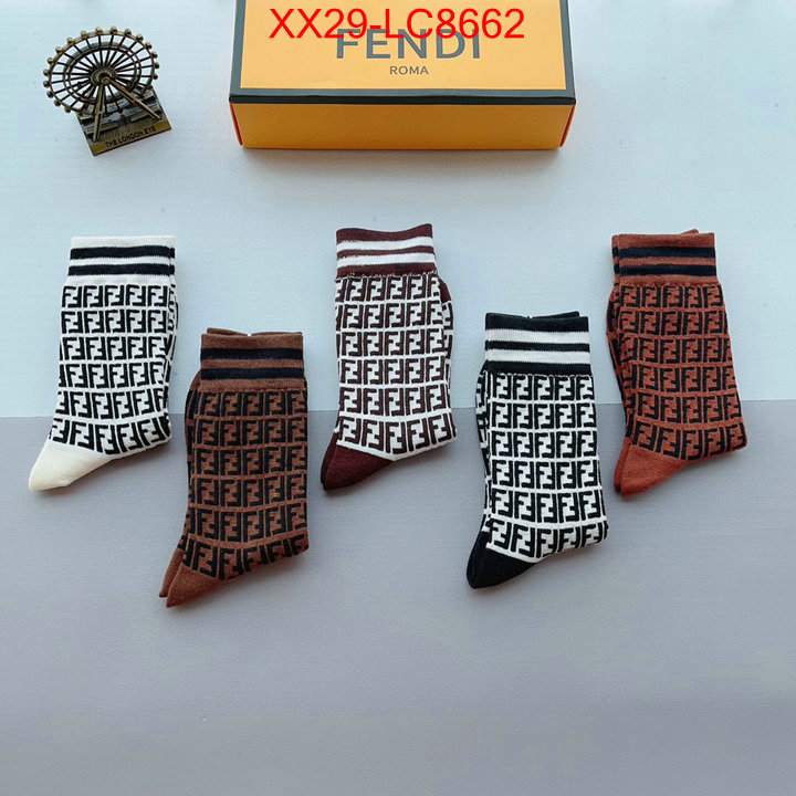 Sock-Fendi top fake designer ID: LC8662 $: 29USD