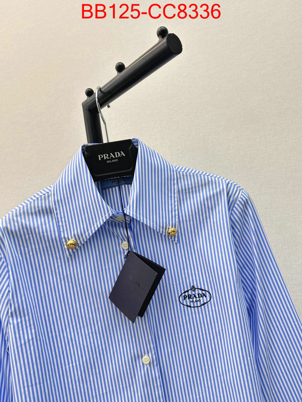 Clothing-Prada designer wholesale replica ID: CC8336 $: 125USD