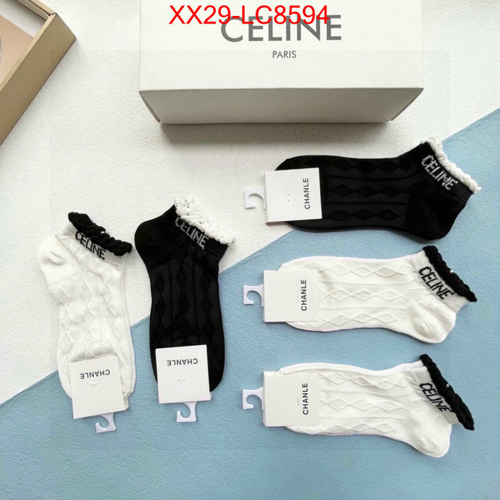 Sock-CELINE high quality designer ID: LC8594 $: 29USD