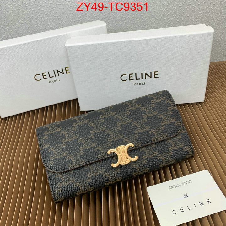 CELINE Bags(4A)-Wallet top quality replica ID: TC9351 $: 49USD,