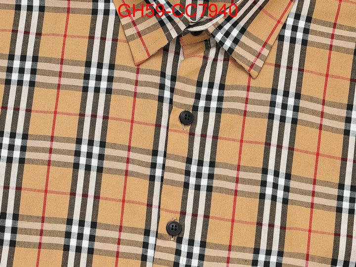 Clothing-Burberry high quality replica ID: CC7940 $: 59USD