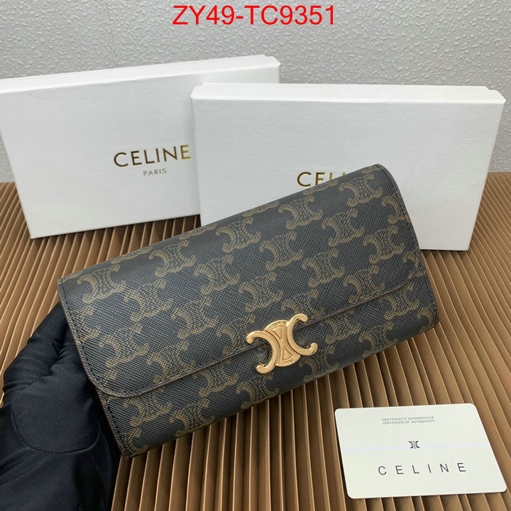 CELINE Bags(4A)-Wallet top quality replica ID: TC9351 $: 49USD,