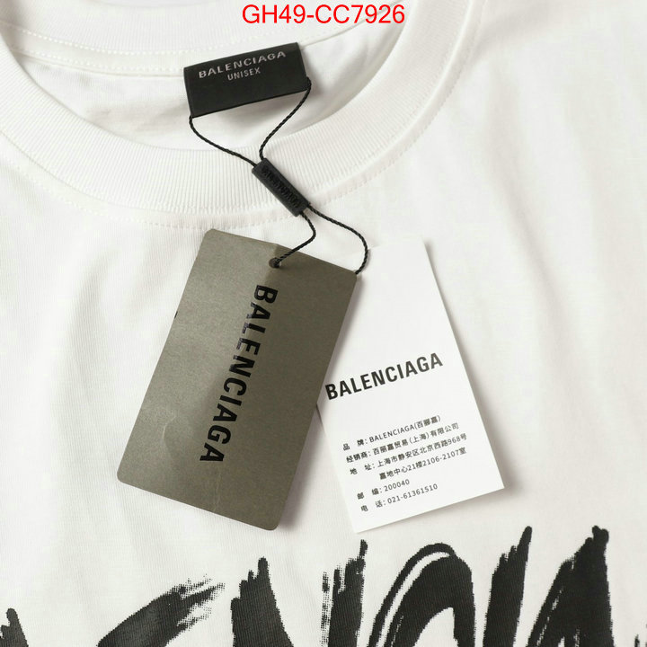 Clothing-Balenciaga fake cheap best online ID: CC7926 $: 49USD