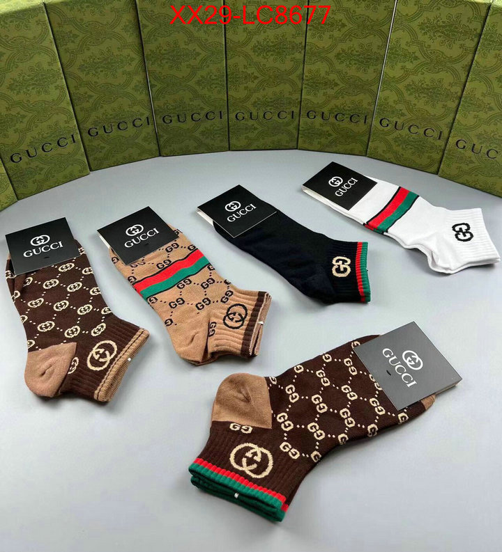 Sock-Gucci best quality fake ID: LC8677 $: 29USD