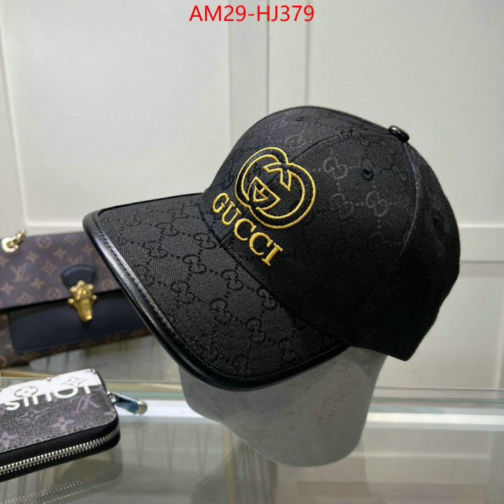 Cap(Hat)-Gucci buy cheap replica ID: HJ379 $: 29USD