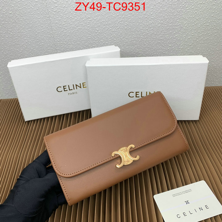 CELINE Bags(4A)-Wallet top quality replica ID: TC9351 $: 49USD,