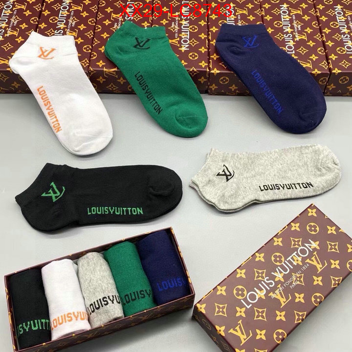 Sock-LV aaaaa+ replica designer ID: LC8743 $: 29USD