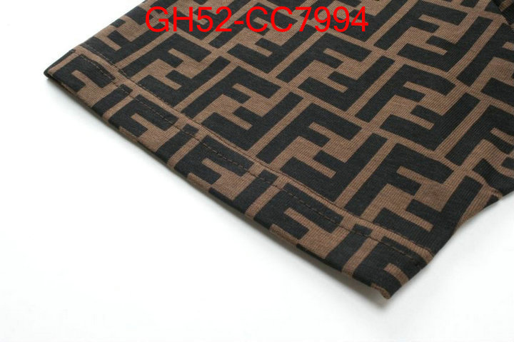 Clothing-Fendi brand designer replica ID: CC7994 $: 52USD