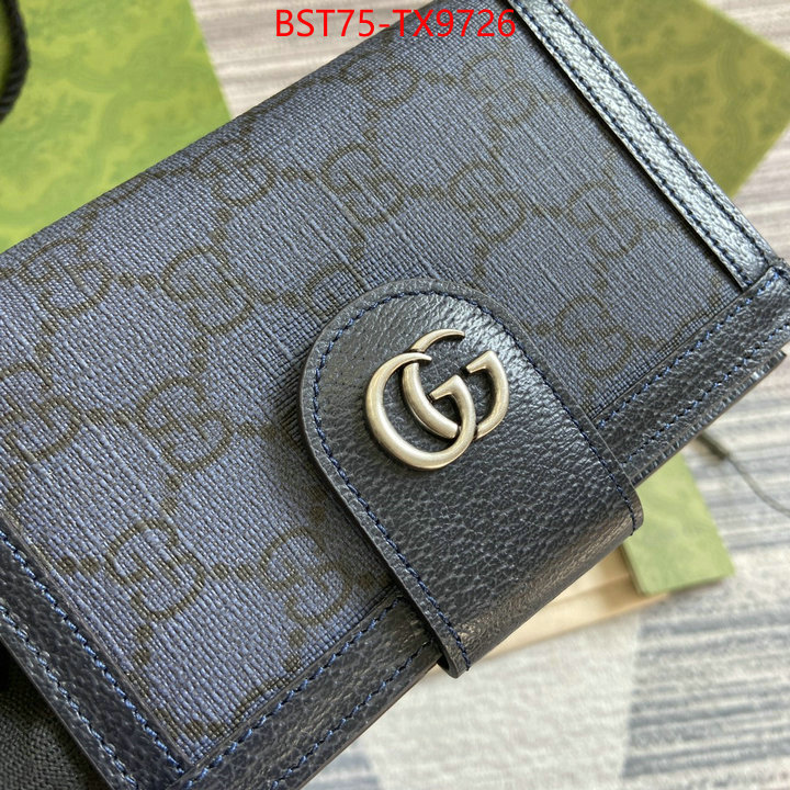 Gucci Bags(TOP)-Wallet- supplier in china ID: TX9726 $: 75USD,