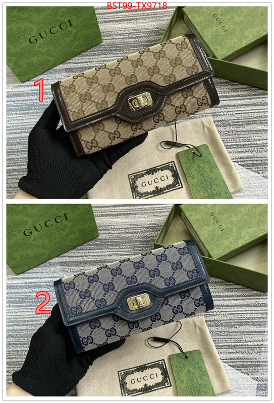 Gucci Bags(TOP)-Wallet- replica aaaaa+ designer ID: TX9718 $: 99USD,