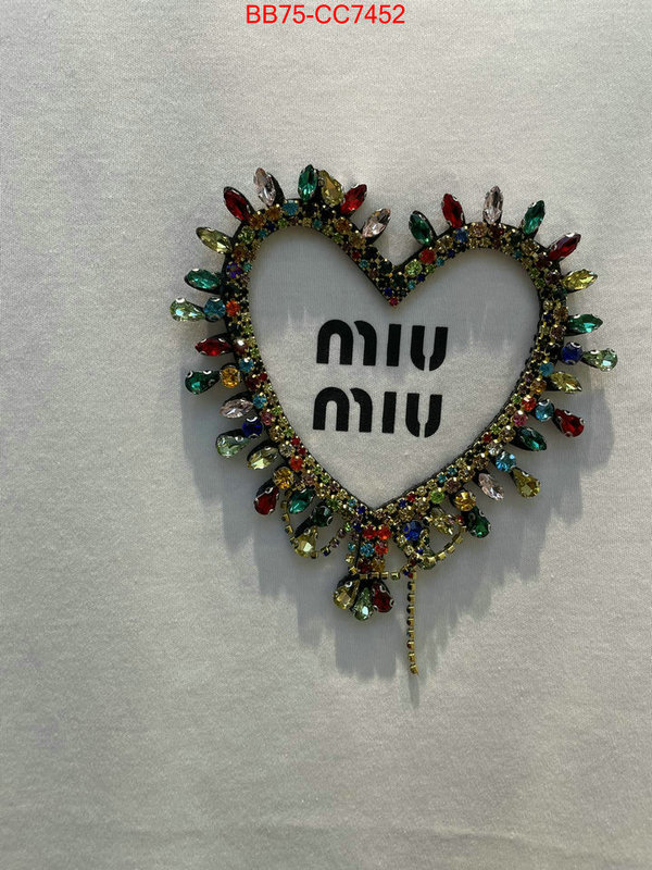 Clothing-MIU MIU wholesale designer shop ID: CC7452 $: 75USD