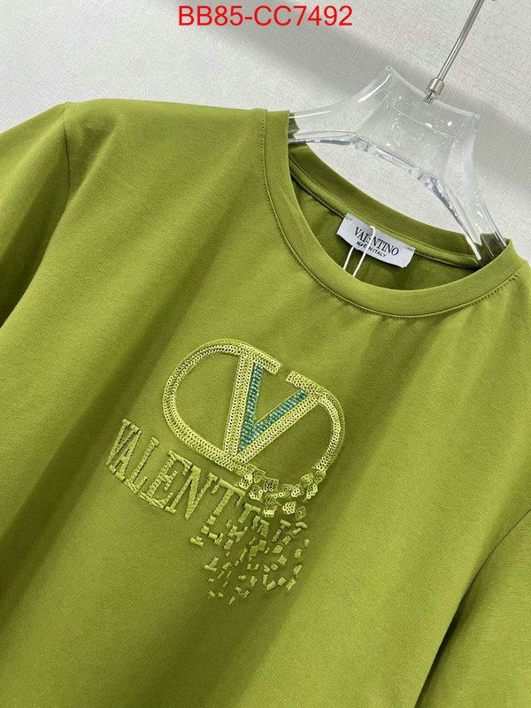 Clothing-Valentino luxury fashion replica designers ID: CC7492 $: 85USD
