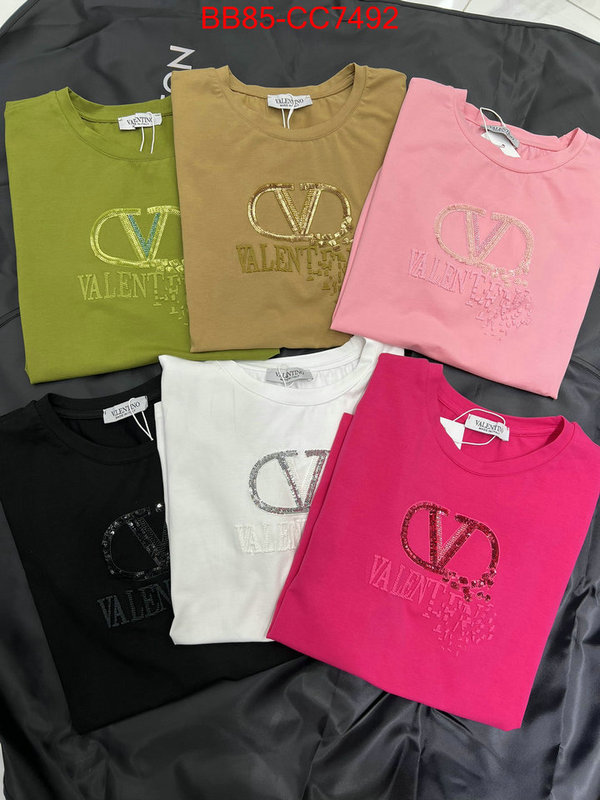 Clothing-Valentino luxury fashion replica designers ID: CC7492 $: 85USD