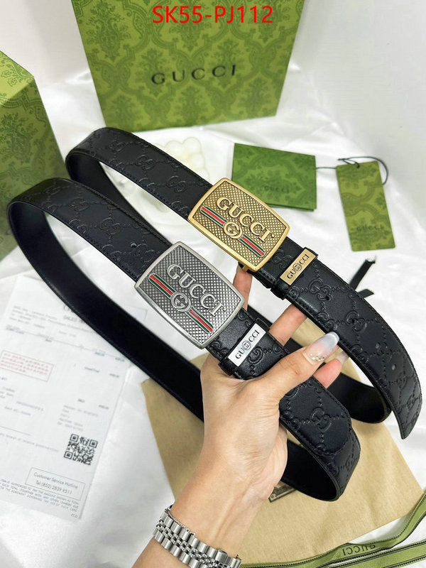 Belts-Gucci top fake designer ID: PJ112 $: 55USD