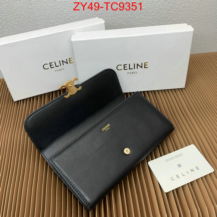 CELINE Bags(4A)-Wallet top quality replica ID: TC9351 $: 49USD,