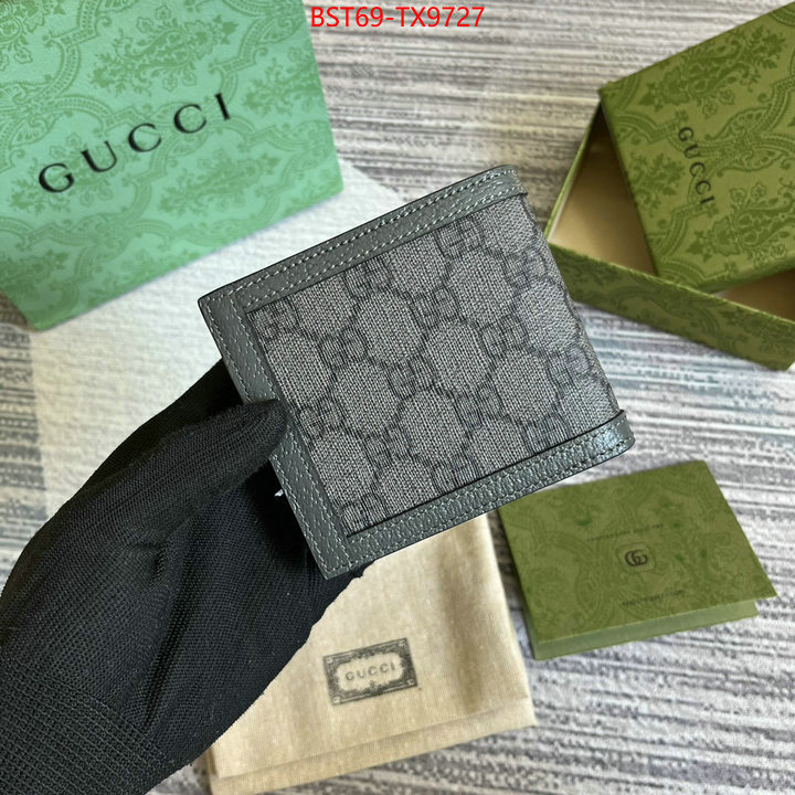 Gucci Bags(TOP)-Wallet- fake aaaaa ID: TX9727 $: 69USD,