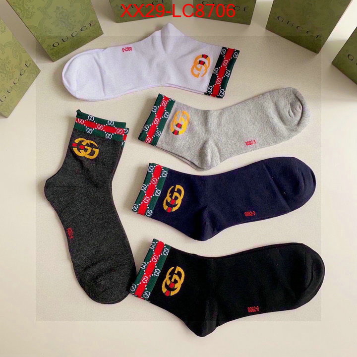 Sock-Gucci high quality 1:1 replica ID: LC8706 $: 29USD