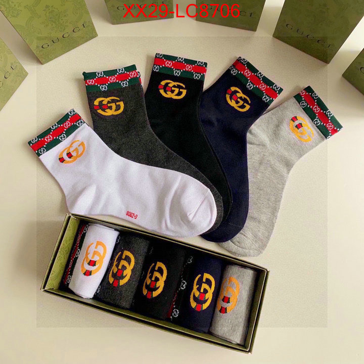 Sock-Gucci high quality 1:1 replica ID: LC8706 $: 29USD