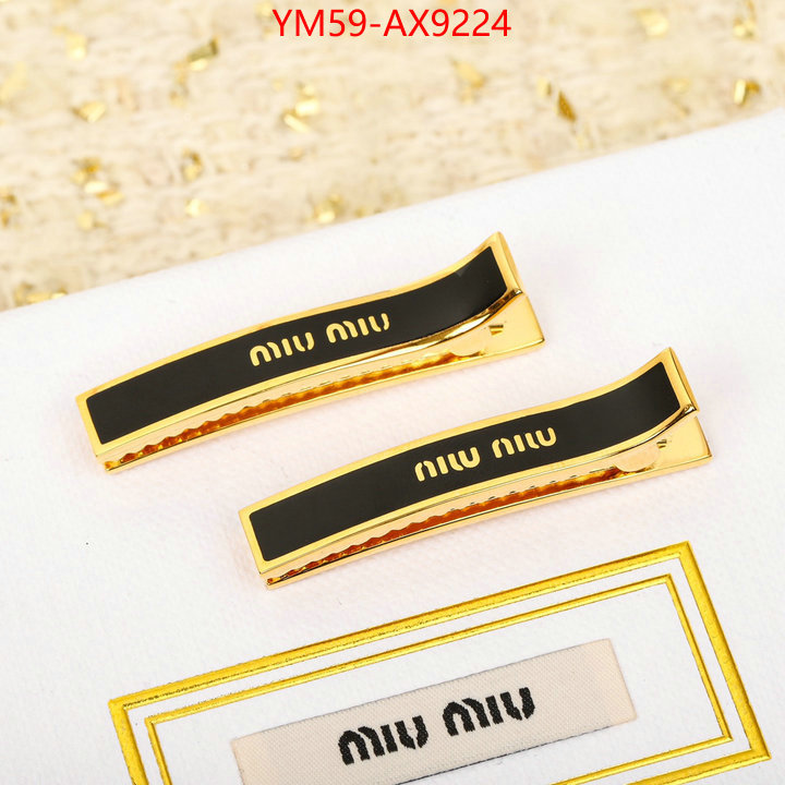 Hair band-MIU MIU best designer replica ID: AX9224 $: 59USD