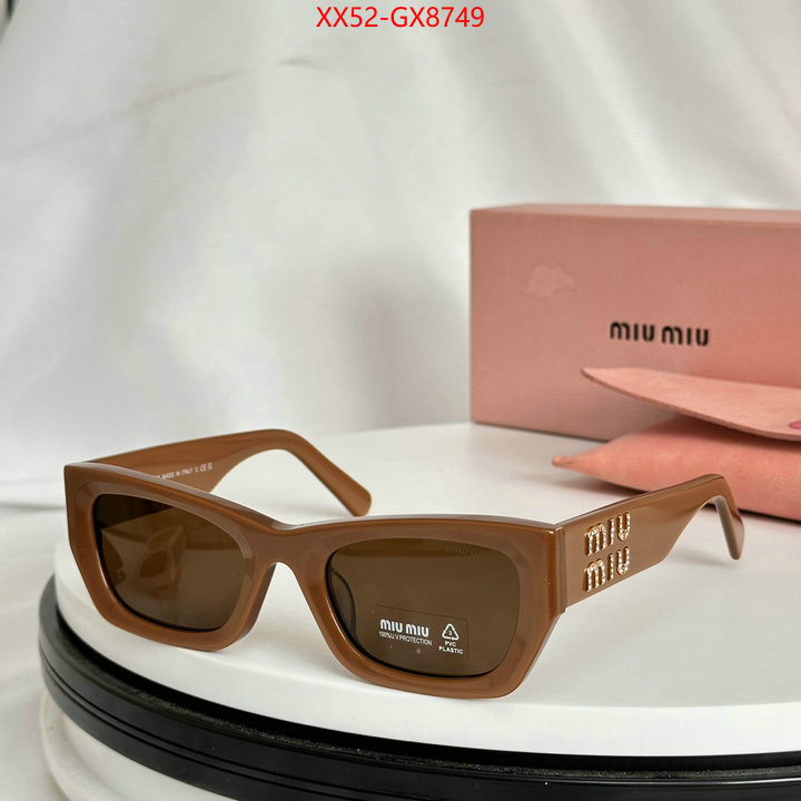 Glasses-Miu Miu perfect replica ID: GX8749 $: 52USD