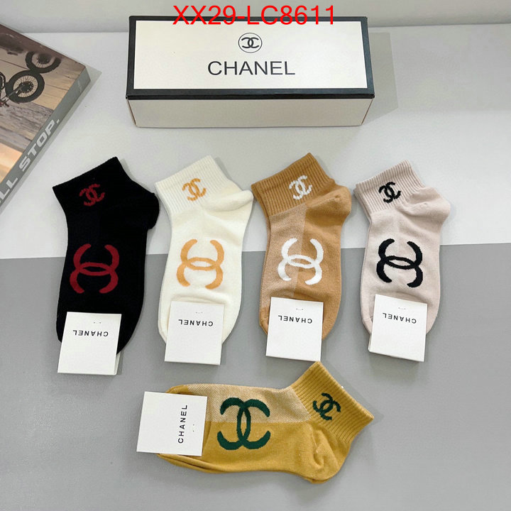 Sock-Chanel luxury fake ID: LC8611 $: 29USD