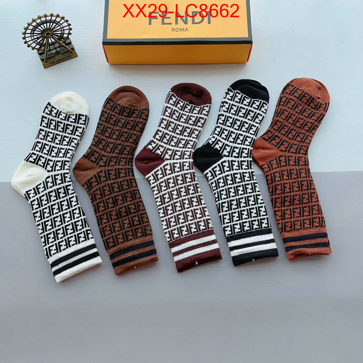 Sock-Fendi top fake designer ID: LC8662 $: 29USD