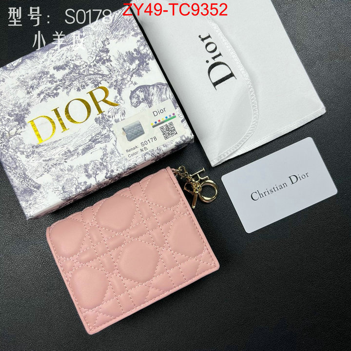 Dior Bags(4A)-Wallet- replica shop ID: TC9352 $: 49USD,