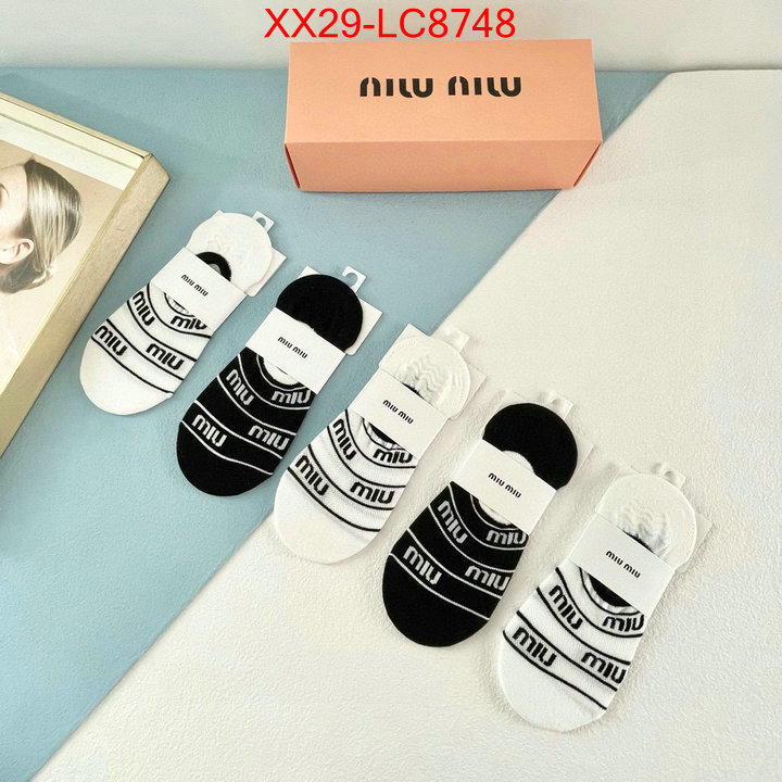 Sock-Miu Miu outlet sale store ID: LC8748 $: 29USD