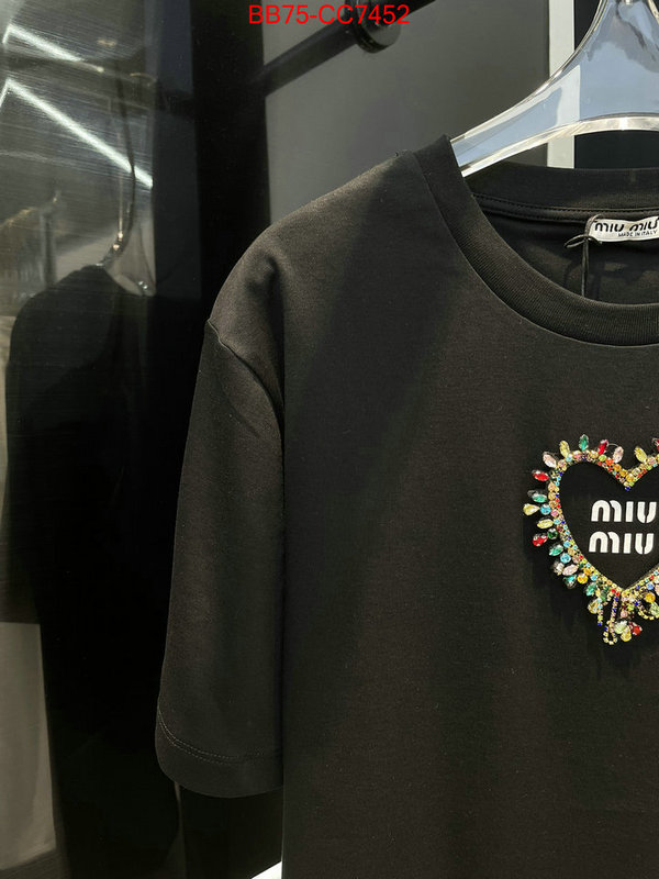 Clothing-MIU MIU wholesale designer shop ID: CC7452 $: 75USD