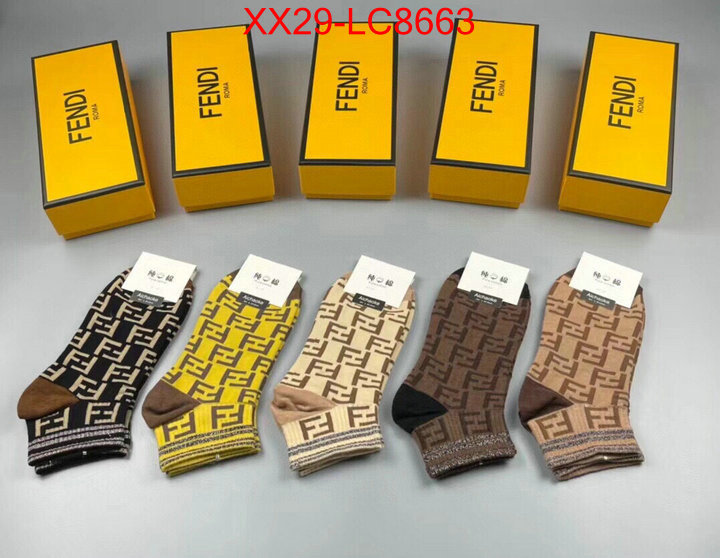 Sock-Fendi 2024 perfect replica designer ID: LC8663 $: 29USD