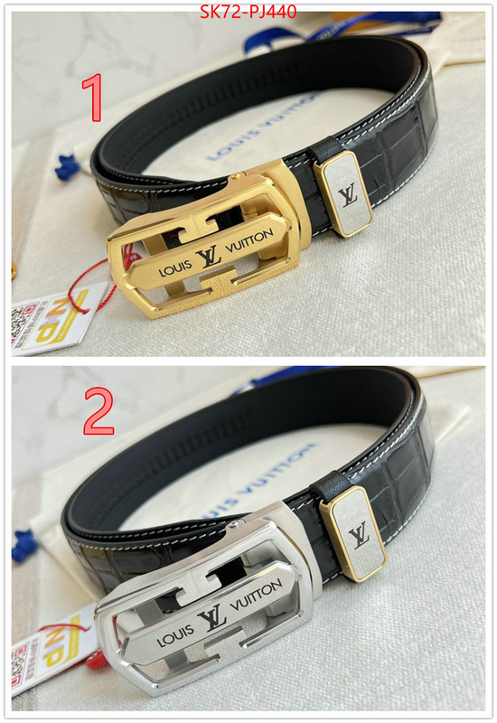 Belts-LV luxury fake ID: PJ440 $: 72USD