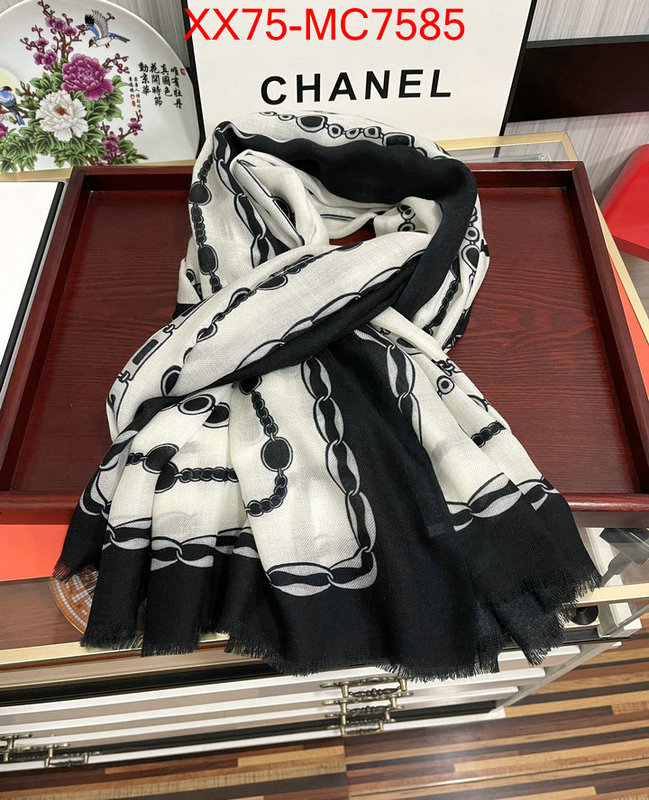 Scarf-Chanel shop ID: MC7585 $: 75USD