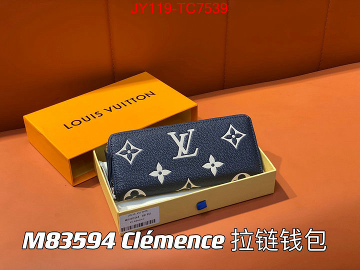 LV Bags(TOP)-Wallet buy high quality cheap hot replica ID: TC7539 $: 119USD,