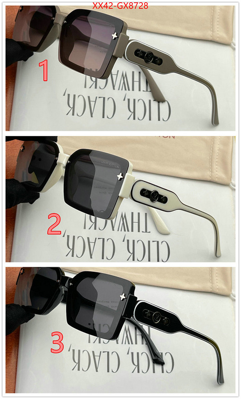 Glasses-LV designer 7 star replica ID: GX8728 $: 42USD